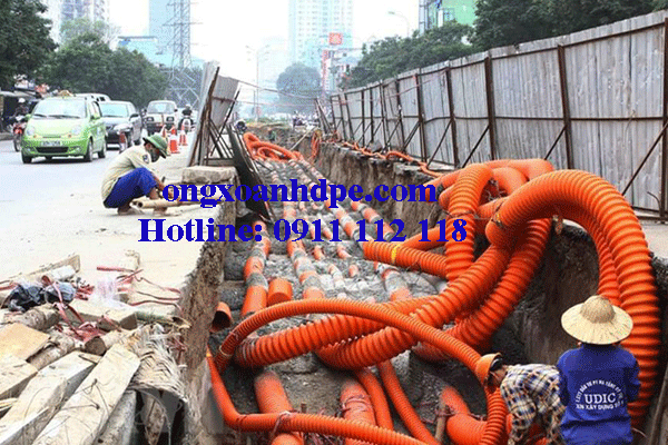 Cấp ống xoắn HDPE tại quận Đồ Sơn